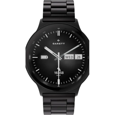 Garett Quantum Black Steel 43mm Negro Llamadas Bluetooth Garett Quantum Black Steel 43mm Negro Llamadas Bluetooth