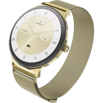 Garett Verona 2 Gold Steel Mesh Llamadas Bluetooth SpO2 y Monitor Sueño Garett Verona 2 Gold Steel Mesh Llamadas Bluetooth SpO2 y Monitor Sueño
