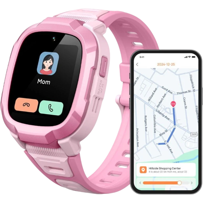 Mibro Kids P6 con 4G GPS y cámara integrada, Rosa Mibro Kids P6 con 4G GPS y cámara integrada, Rosa
