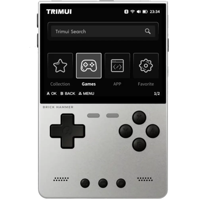 Trimui Brick Hammer Metal (Sin SD Card) Plata - Consola retro Trimui Brick Hammer Metal (Sin SD Card) Plata - Consola retro