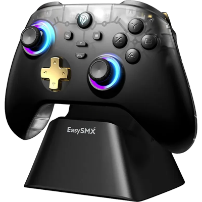 EasySMX D05 PC Negro - Mando mulitplataforma con Base de Carga , Joysticks efecto Hall y gatillos EasySMX D05 PC Negro - Mando mulitplataforma con Base de Carga , Joysticks efecto Hall y gatillos