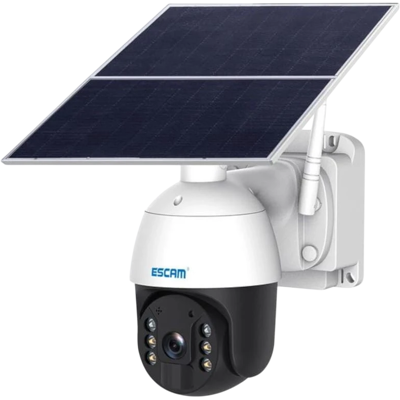 Cámara de seguridad IP Escam QF724 Solar 4G/LTE 24 Horas de grabación Blanco Cámara de seguridad IP Escam QF724 Solar 4G/LTE 24 Horas de grabación Blanco