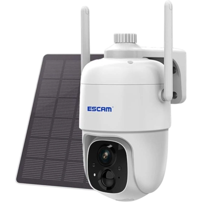 Cámara de vigilancia IP Escam G24 3M Wifi Panel solar Blanco Cámara de vigilancia IP Escam G24 3M Wifi Panel solar Blanco