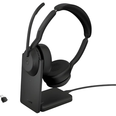 Jabra Evolve2 55 MS Stereo con Soporte de carga Jabra Evolve2 55 MS Stereo con Soporte de carga