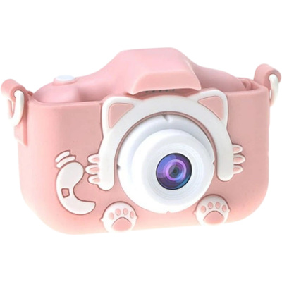 OEM Cámara Digital Para Niños K1C Versión Mejorada 600mAh Funda Gato Rosa OEM Cámara Digital Para Niños K1C Versión Mejorada 600mAh Funda Gato Rosa