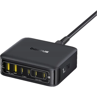 Baseus - E0120T00 - 120W - USB-C PD - Cargador Baseus - E0120T00 - 120W - USB-C PD - Cargador