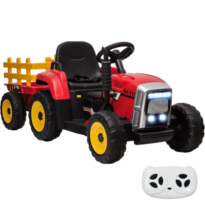 OEM Tractor Ceres con remolque 12V Rojo - Coche eléctrico para niños OEM Tractor Ceres con remolque 12V Rojo - Coche eléctrico para niños
