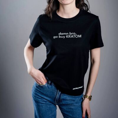 World Damn Bro Camiseta De Mujer Black / Xl World Damn Bro Camiseta De Mujer Black / Xl