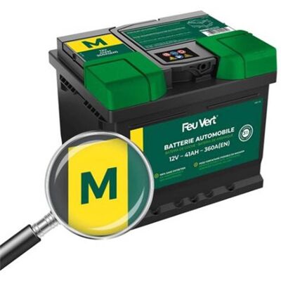 Feu Vert Batería de coche M 41ah 360a Feu Vert Batería de coche M 41ah 360a