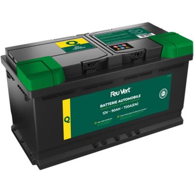 Feu Vert Batería de coche Q 90ah 720a Feu Vert Batería de coche Q 90ah 720a