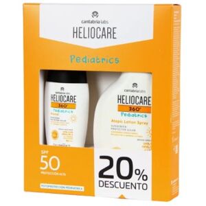 Heliocare Pediatrics Mineral SPF50+ 50 Ml + Heliocare Pediatrics Atopic Lotion Spray SPF50+ 250 Ml Heliocare Pediatrics Mineral SPF50+ 50 Ml + Heliocare Pediatrics Atopic Lotion Spray SPF50+ 250 Ml