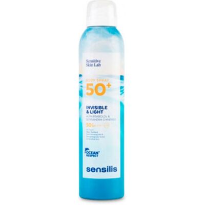 Sensilis Body Spray SPF 50+ Invisible & Light 200 ml. Sensilis Body Spray SPF 50+ Invisible & Light 200 ml.