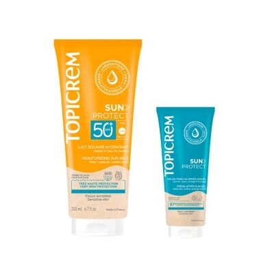 Topicrem Sun Protect SPF50+ Dúo Leche Solar y Gel Después del Sol Topicrem Sun Protect SPF50+ Dúo Leche Solar y Gel Después del Sol