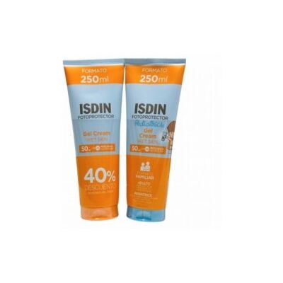 Isdin Fotoprotección Pack Gel Crema Adultos 250 ml + Niños 250 ml Isdin Fotoprotección Pack Gel Crema Adultos 250 ml + Niños 250 ml