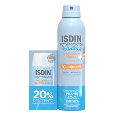 Isdin Fotoprotección Pediatrics Fusion Water 50 ml+Transparent Spray 250 ml Isdin Fotoprotección Pediatrics Fusion Water 50 ml+Transparent Spray 250 ml