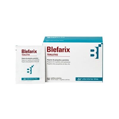 LABORATORIO VIÑAS Toallitas Blefarix 50 Unidades - Higiene de Párpados LABORATORIO VIÑAS Toallitas Blefarix 50 Unidades - Higiene de Párpados