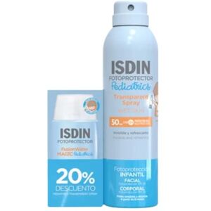 Isdin Fotoprotección Pediatrics Fusion Water 50 ml+Transparent Spray 250 ml Isdin Fotoprotección Pediatrics Fusion Water 50 ml+Transparent Spray 250 ml