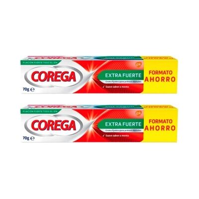 Corega Extrafuerte Duplo 70g x 2 Corega Extrafuerte Duplo 70g x 2