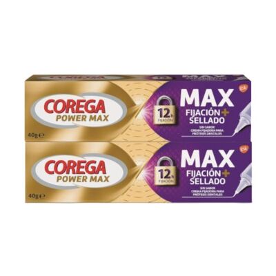 Corega Power Max Sellado Máximo 2x40 gr Corega Power Max Sellado Máximo 2x40 gr