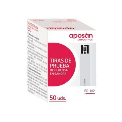 Tiras Para Glucómetro Aposan. 50 Tiras Tiras Para Glucómetro Aposan. 50 Tiras