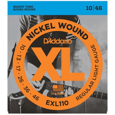 D´Addario Jogo de Cordas Aço 010 Guitarra Eléctrica EXL110 10-46 D´Addario Jogo de Cordas Aço 010 Guitarra Eléctrica EXL110 10-46