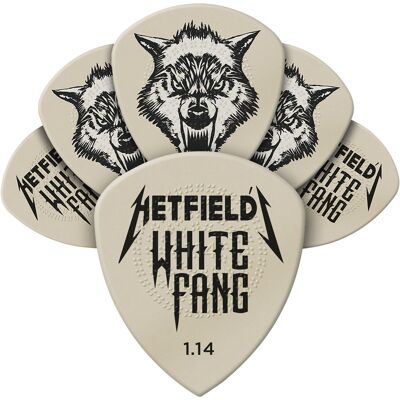 Dunlop Palhetas James Hetfield White Fang Custom 1.14mm (pack 6) Dunlop Palhetas James Hetfield White Fang Custom 1.14mm (pack 6)