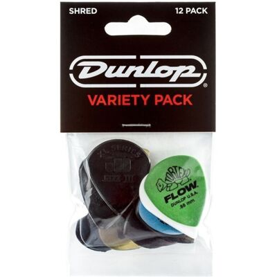 Dunlop PVP118 Variety Pack Shred Plectrums (Pack of 12) Dunlop PVP118 Variety Pack Shred Plectrums (Pack of 12)