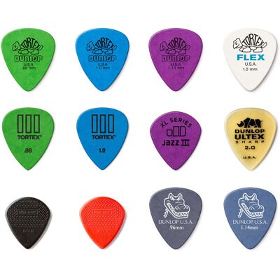 Dunlop Saco com 12 palhetas VARIETY PACK Electric PVP113 Dunlop Saco com 12 palhetas VARIETY PACK Electric PVP113