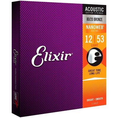 Elixir E11052 Nanoweb Light Acoustic 12-53 Elixir E11052 Nanoweb Light Acoustic 12-53