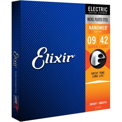 Elixir Jogo de Cordas 009 Guitarra Elétrica 009-042 Nanoweb Elixir Jogo de Cordas 009 Guitarra Elétrica 009-042 Nanoweb