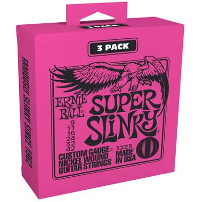 Ernie Ball SLINKY PINK 9-42 TRIPACK (3) Ernie Ball SLINKY PINK 9-42 TRIPACK (3)