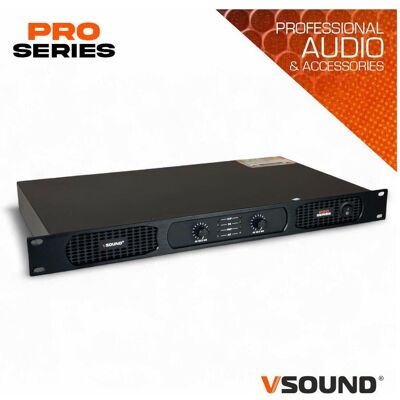 VSOUND Amplificador Áudio 19" 2x1000W 2 Canais VSOUND Amplificador Áudio 19" 2x1000W 2 Canais