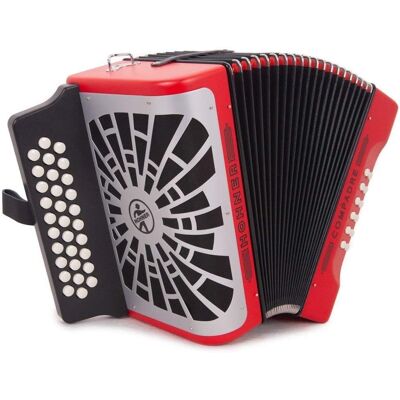 Hohner Compadre GCF Red Silver Grill Hohner Compadre GCF Red Silver Grill