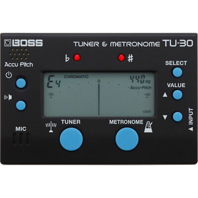 <b>BOSS TU-30 Afinador Cromático + Metrónomo</b> <b>BOSS TU-30 Afinador Cromático + Metrónomo</b>