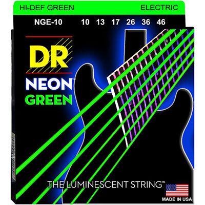 DR Strings Neon Green NGE-10 Medium DR Strings Neon Green NGE-10 Medium