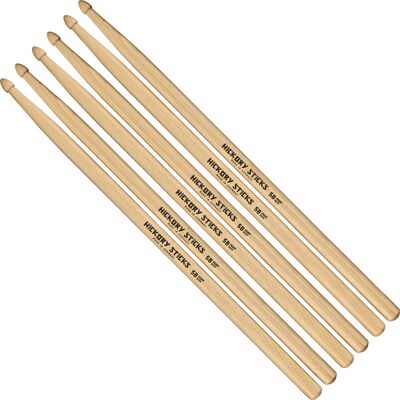Meinl HICKORY STICKS, 5B, HEAVY DUTY, 3-PACK Meinl HICKORY STICKS, 5B, HEAVY DUTY, 3-PACK