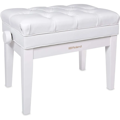 <b>Roland RPB-500PW LUXURY</b> Banqueta Blanco Negro Pulido c/ regulación altura <b>Roland RPB-500PW LUXURY</b> Banqueta Blanco Negro Pulido c/ regulación altura