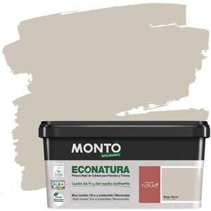 MONTÓ Pintura Plástica Mate Eco Natura Sostenible 4 l. (4 litros) Beige Sierra MONTÓ Pintura Plástica Mate Eco Natura Sostenible 4 l. (4 litros) Beige Sierra