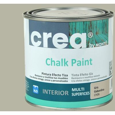 MONTÓ Pintura Crea Chalk Paint para Muebles 500 ml... Gris Gabardina MONTÓ Pintura Crea Chalk Paint para Muebles 500 ml... Gris Gabardina