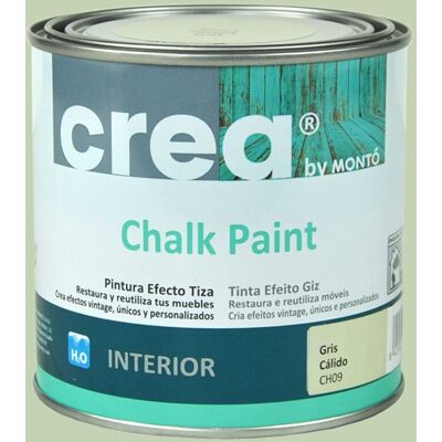 MONTÓ Pintura Crea Chalk Paint para Muebles 500 ml... Gris cálido MONTÓ Pintura Crea Chalk Paint para Muebles 500 ml... Gris cálido