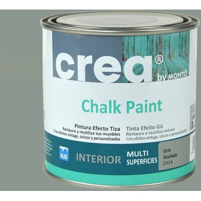 MONTÓ Pintura Crea Chalk Paint para Muebles 500 ml... Gris azulado MONTÓ Pintura Crea Chalk Paint para Muebles 500 ml... Gris azulado