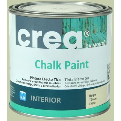 MONTÓ Pintura Crea Chalk Paint para Muebles 500 ml... Beige tenue MONTÓ Pintura Crea Chalk Paint para Muebles 500 ml... Beige tenue