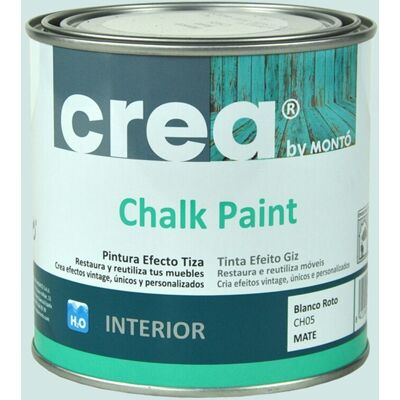 MONTÓ Pintura Crea Chalk Paint para Muebles 500 ml... Blanco roto MONTÓ Pintura Crea Chalk Paint para Muebles 500 ml... Blanco roto