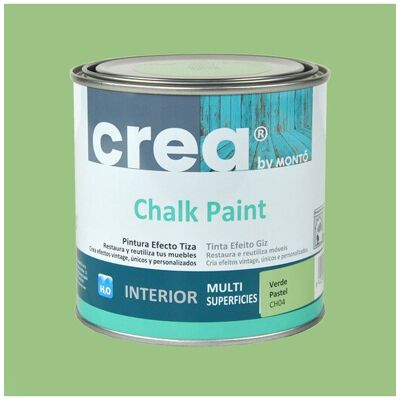 MONTÓ Pintura Crea Chalk Paint para Muebles 500 ml... Verde pastel MONTÓ Pintura Crea Chalk Paint para Muebles 500 ml... Verde pastel