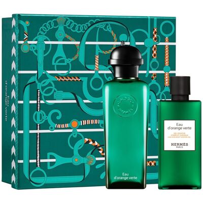 Hermès Estuche de regalo Eau de Cologne Eau d'orange verte . Hermès Estuche de regalo Eau de Cologne Eau d'orange verte .