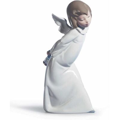 Lladró Figura decorativa Ángel Farolero . Blanco Lladró Figura decorativa Ángel Farolero . Blanco