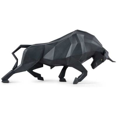 Lladró Figura decorativa Toro negro mate . Negro Lladró Figura decorativa Toro negro mate . Negro