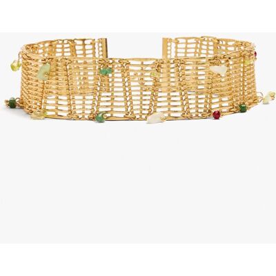 Parfois Choker ajustable con piedras decorativas. Multicolor Parfois Choker ajustable con piedras decorativas. Multicolor