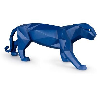 Lladró Figura Pantera. Azul mate . Azul Lladró Figura Pantera. Azul mate . Azul