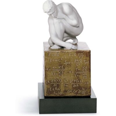 Lladró Figura Decorativa hombre Scientia . Blanco Lladró Figura Decorativa hombre Scientia . Blanco